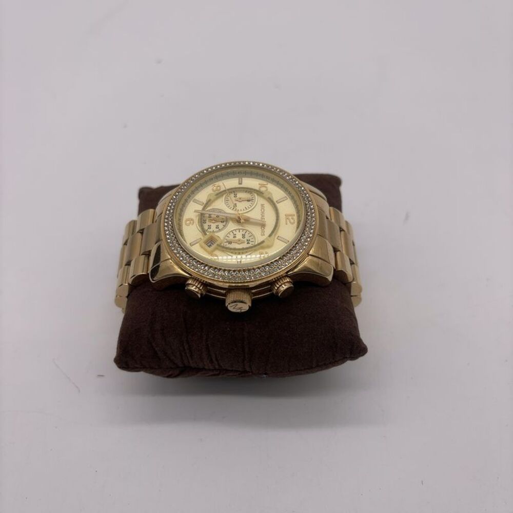 Michael Kors Gold Rhinestone Watch - Picture 2 of 5